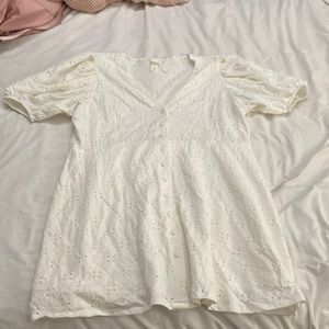 white h&m dress